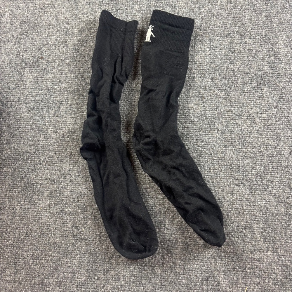 SMARTWOOL Black Mid Calf Thin Wool Socks Size: Large - Picture 5 of 5